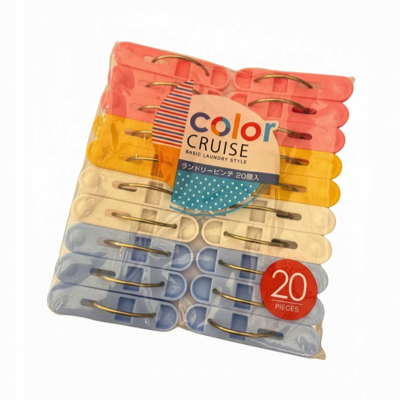 COLOR CRUISE Basic Small Clothes Peg 20PC/PACK